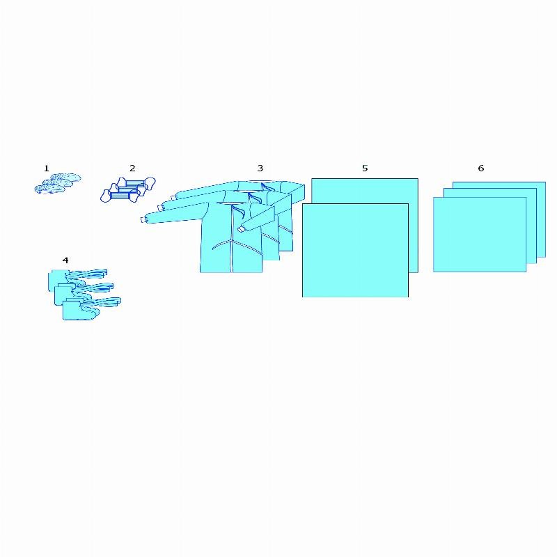 Комплект одягу та покриттів операційних хірургічний №5/В Taipan-Pharm стерильний